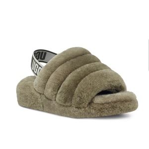 Ugh Fluff Yeah Slippers Green